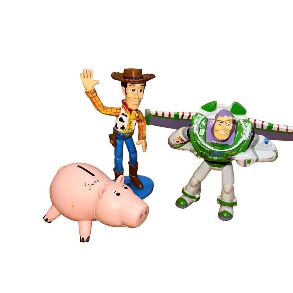 Toy story Sheriff Woody Movieline figure, buzz, and hamm Toys Collection Disney